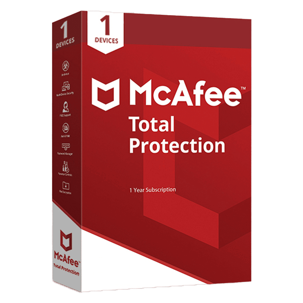 Buy McAfee Total Protection Antivirus (1 Device, 1 Year) Online - Croma